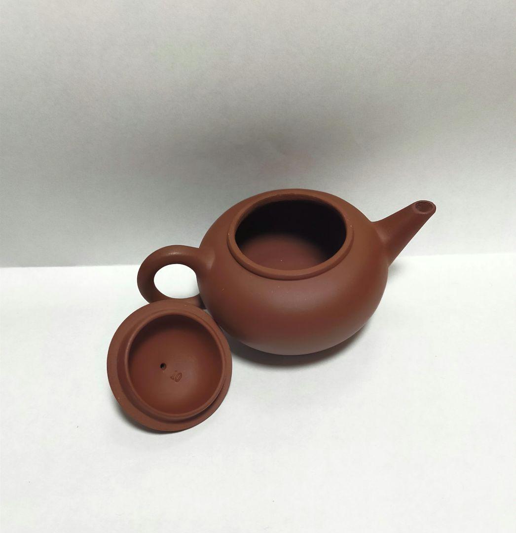 ②紅泥 文革壺 早期壺 黄龍山原鉱 宜興 朱泥 紫砂 茶壺 急須 中国茶器