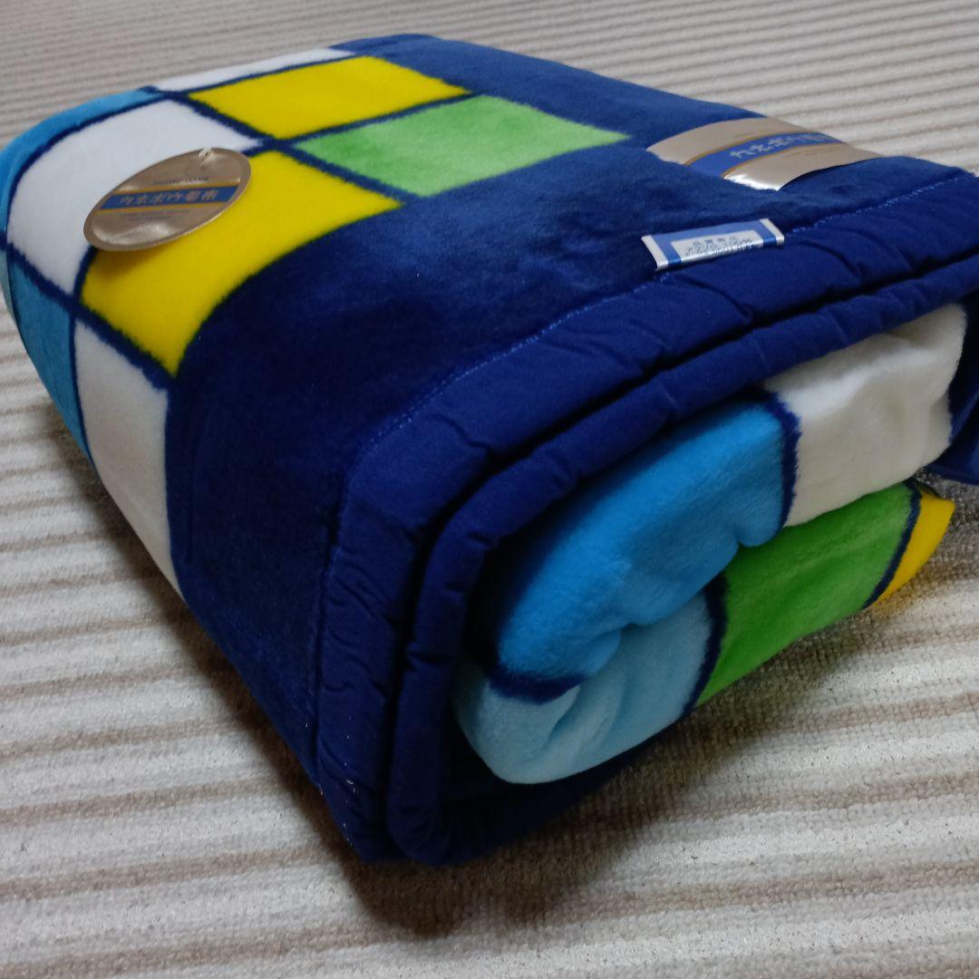 レトロポップ カネボウ アクリル 毛布 シングル 幾何学模様