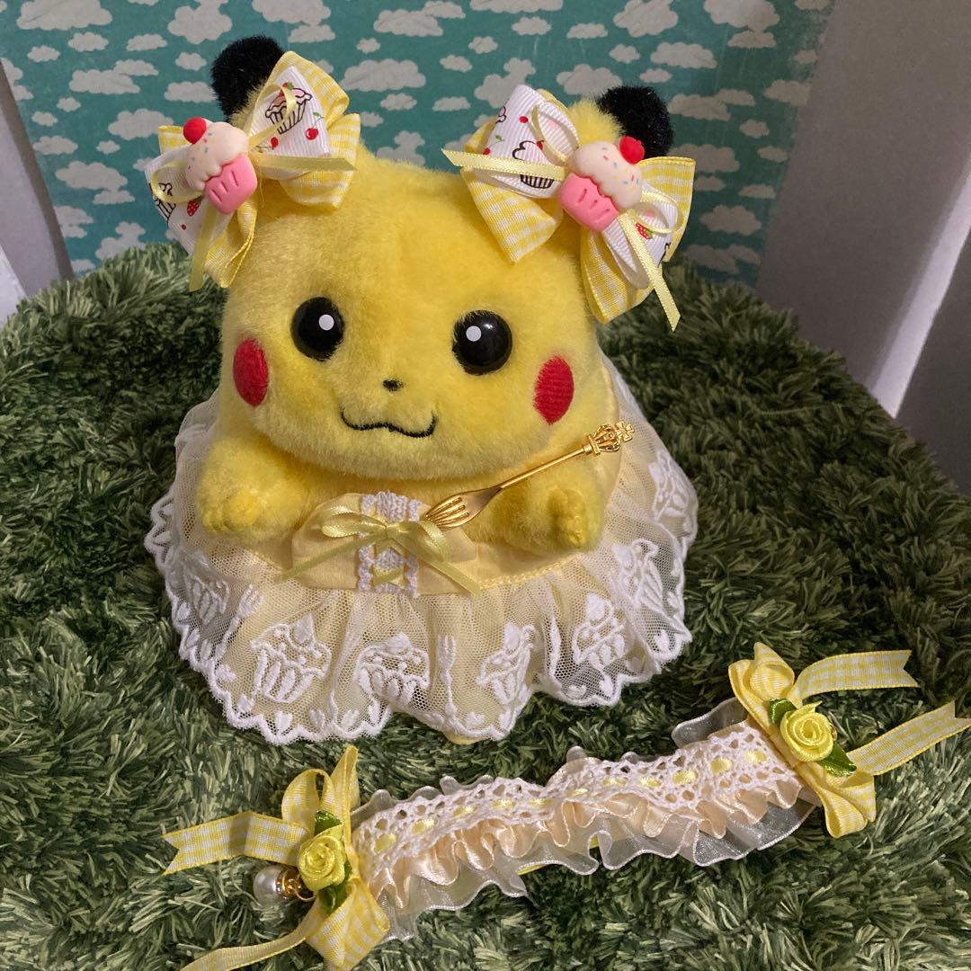 ハンドメイド 初期ピカチュウ マイピカチュウ コスチューム カフェ