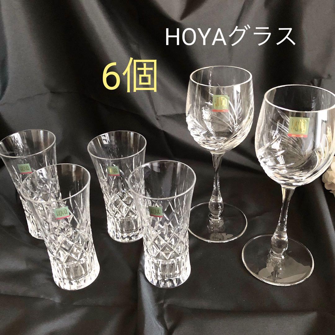 HOYA クリスタルグラス 6個セット - メルカリ
