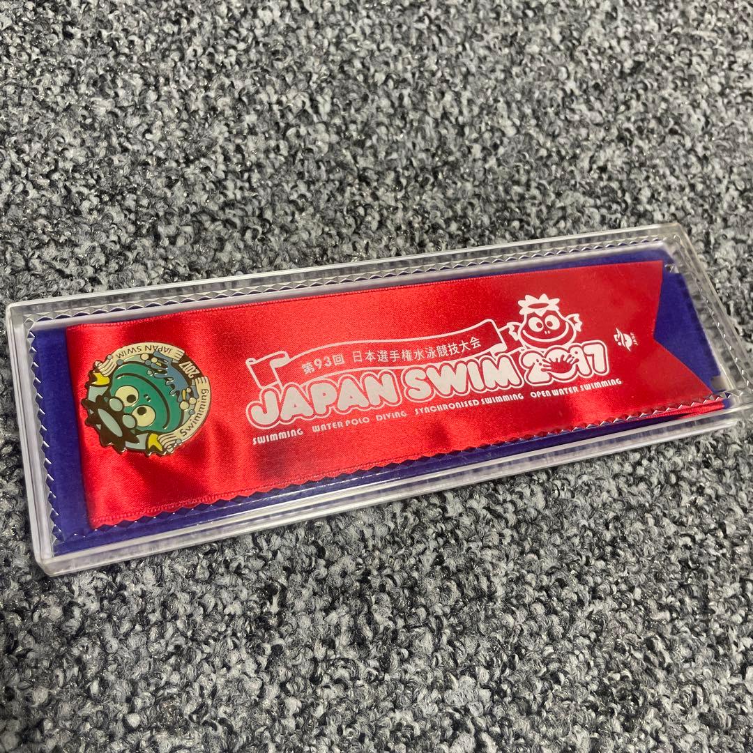 ぱちゃぽ 日本選手権 2017 ピンバッジ 非売品 競泳 水泳 レア - メルカリ