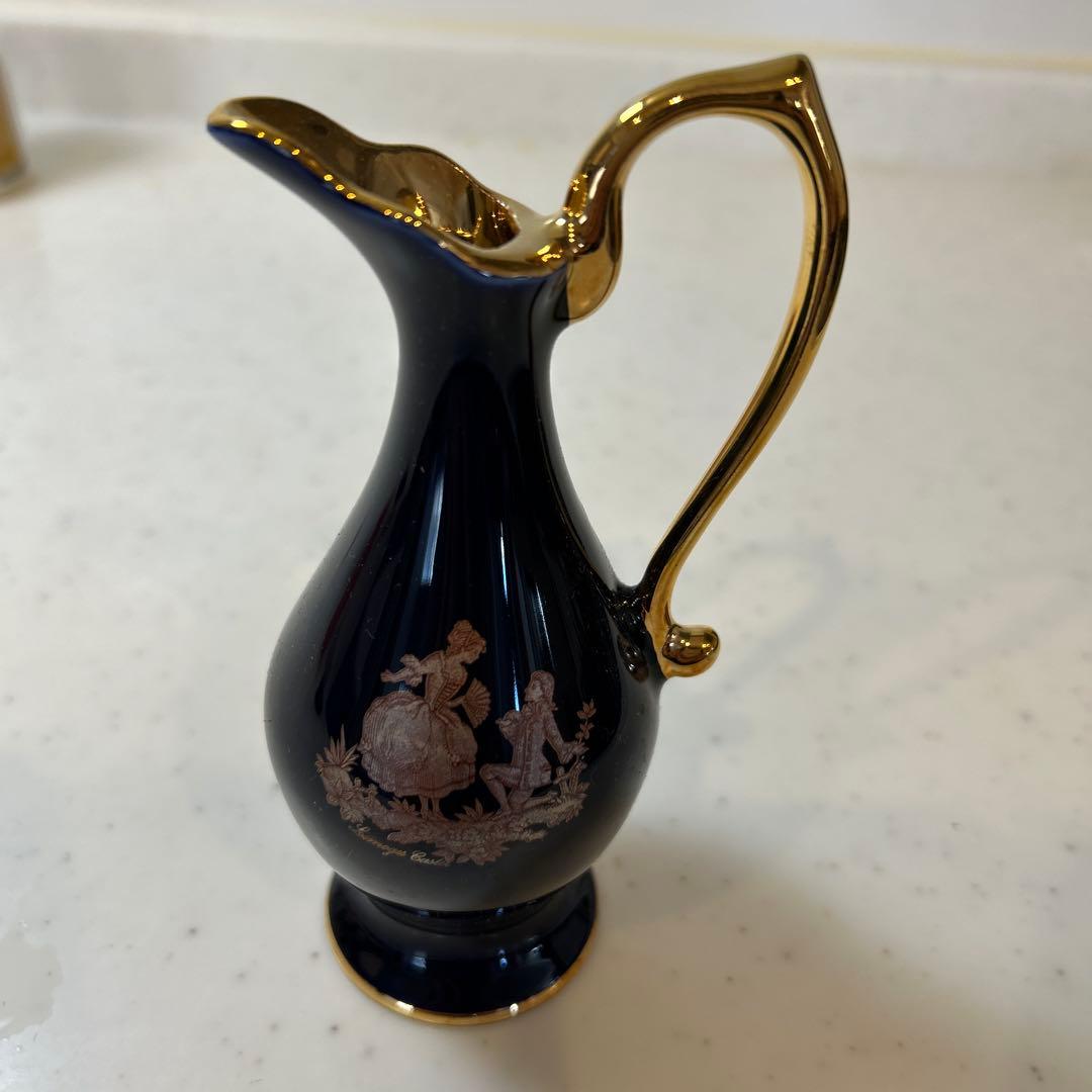 希少品】LIMOGES CASTEL リモージュキャッスル 水差し 花瓶 花器
