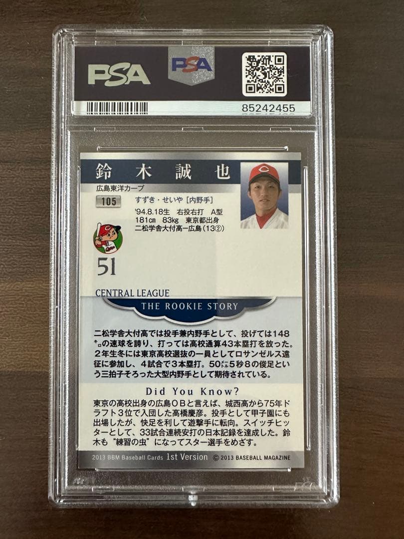 PSA10】カブス 鈴木誠也 BBM 2013 1st ルーキーカード - メルカリ