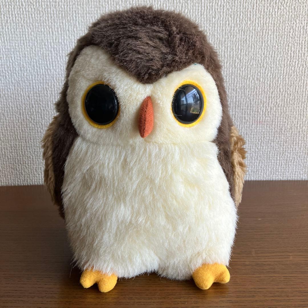 セキグチ フクロウ ぬいぐるみ」希少レトロ 梟/ふくろう/sekiguchi