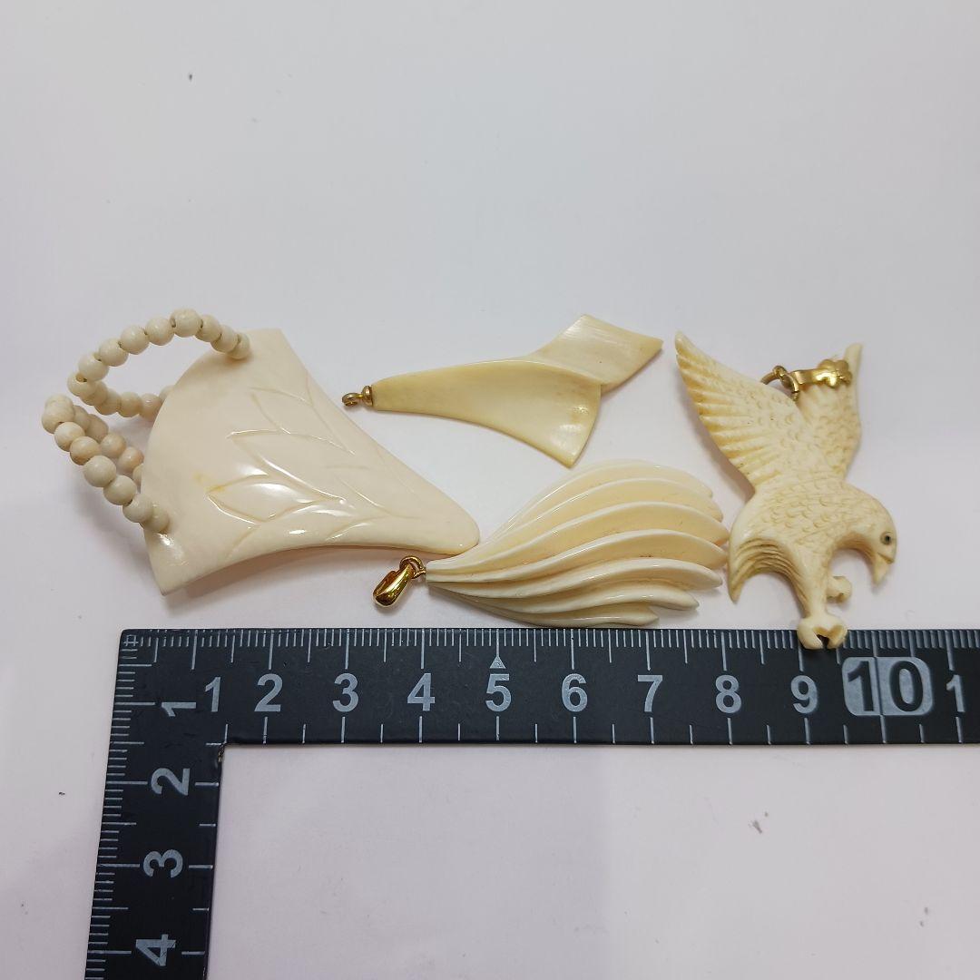 Y2892-5 高級彫刻 ペンダントトップ 24点セット 110.6g