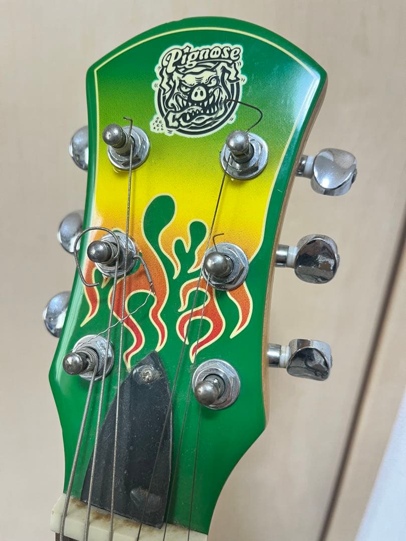 希少 ビンテージ ピグノーズ Pignose エレキギター ファイヤーパターン