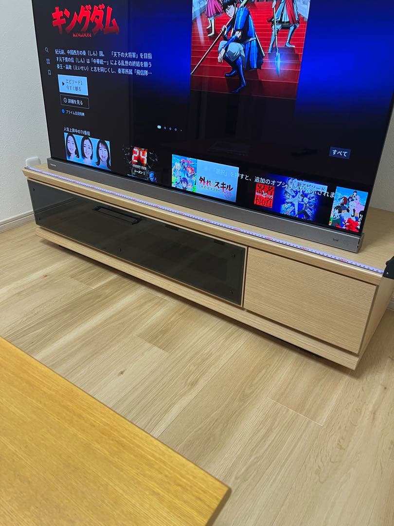 ニトリ　木製テレビ台 モダンデザイン 収納付き ニトリ（NITORI） 幅151 ローボード(ショア150B MBR) テレビ台 TV台 TV