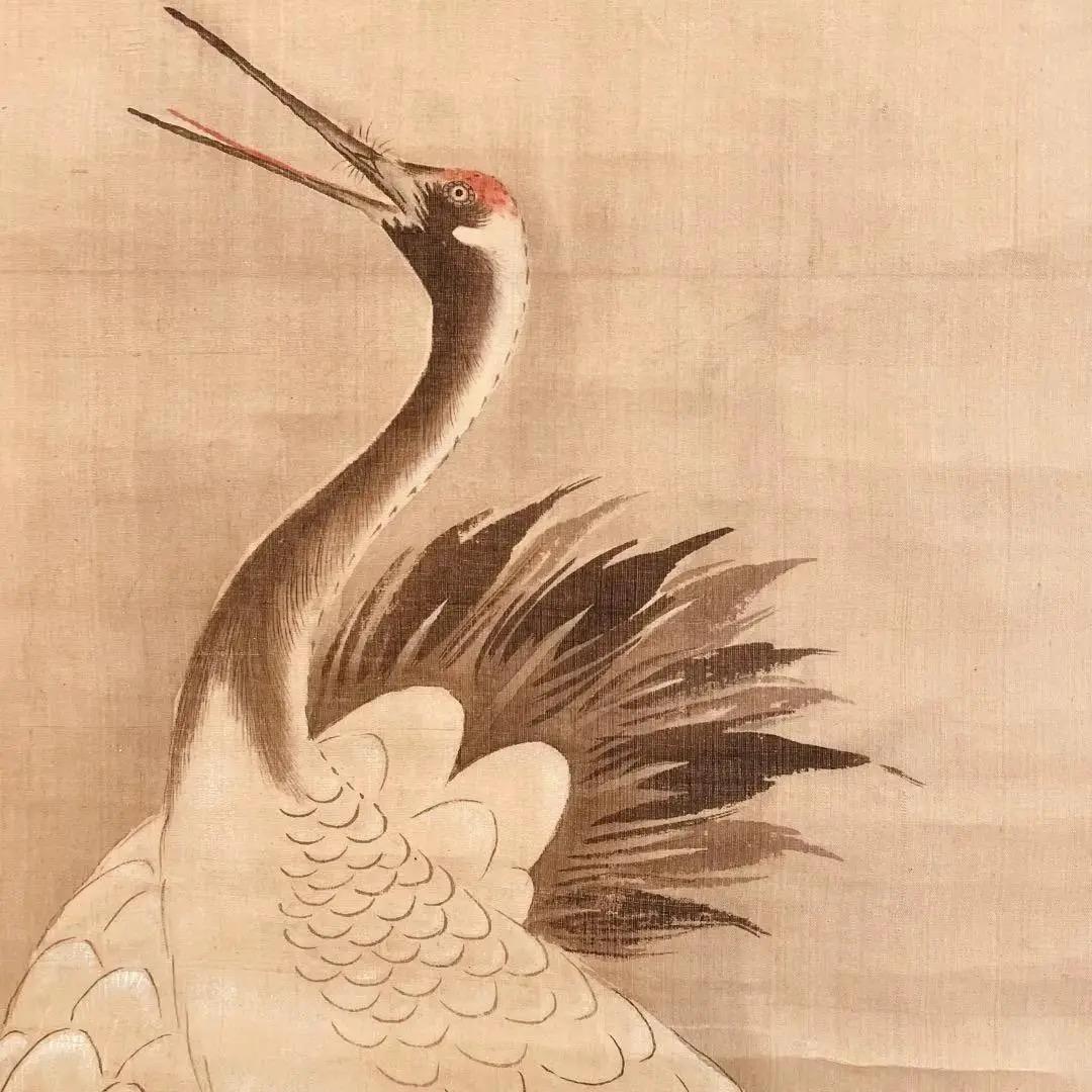 1475 法橋元龍 江戸時代「鶴図」 肉筆 絹本 日本画 掛軸 - メルカリ