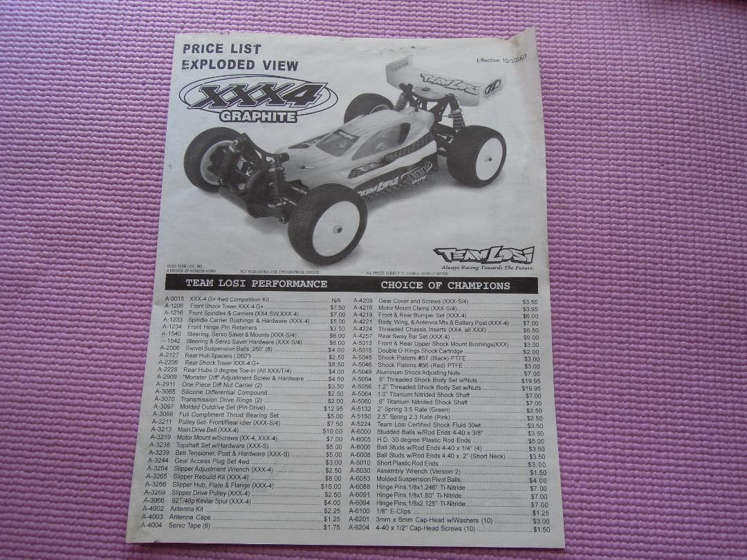 Team Losi XXX XX4パーツ等 チームロッシ オフロード 4WD - メルカリ
