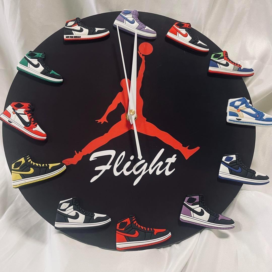 スニーカーウォールクロック Flight モデル 3Dスニーカー