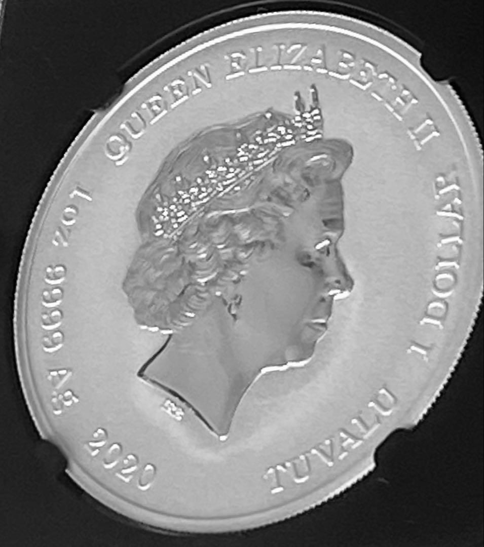 2020年ツバル ジェームズ・ボンド007 1oz 1ドル銀貨 NGC MS70 - メルカリ