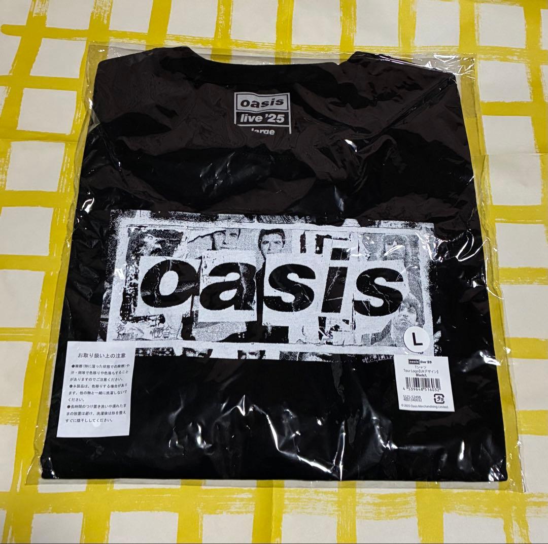 未開封oasis live25 ロゴTシャツ ブラックLサイズ オアシス - メルカリ