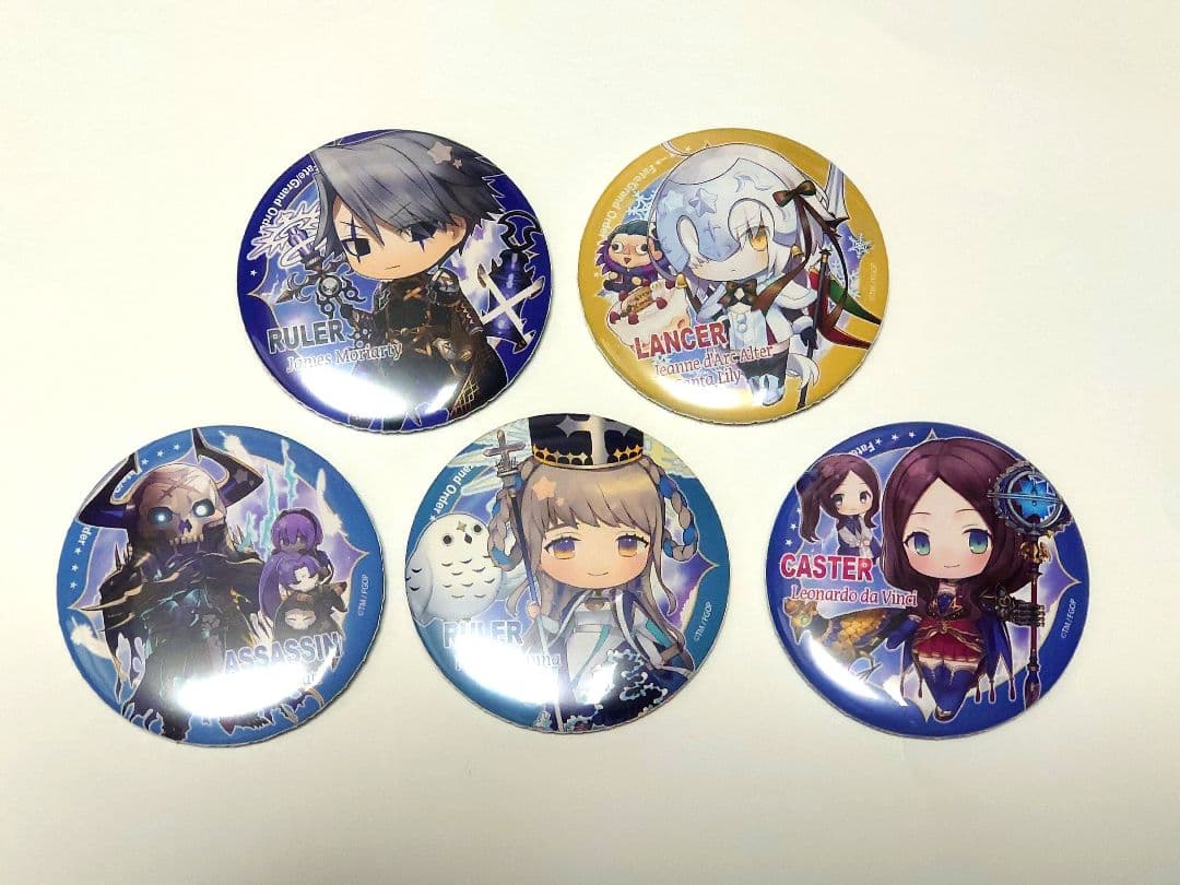 FGO 缶バッジ モリアーティ ジャンヌリリィ 山の翁 ヨハンナ ダ
