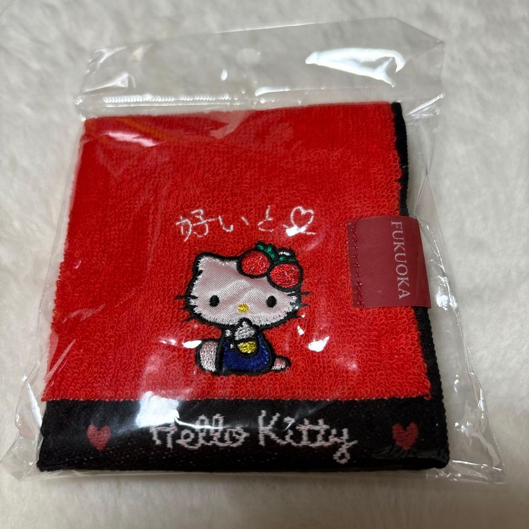 新品未使用】 HELLO KITTY ハローキティ ご当地ハンカチ 福岡 - メルカリ