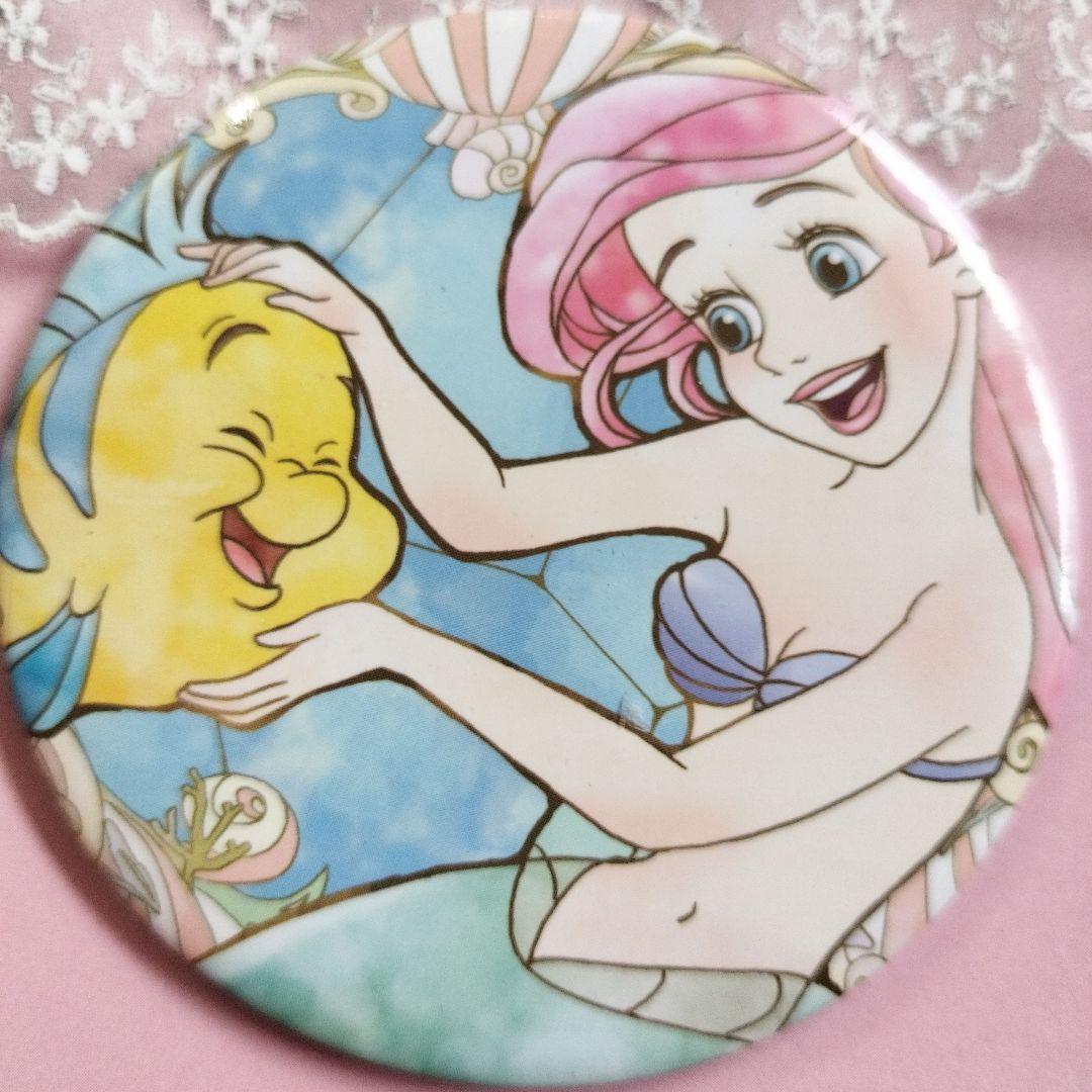 アリエル フランダー リトル・マーメイド 缶バッジ ディズニー Disney