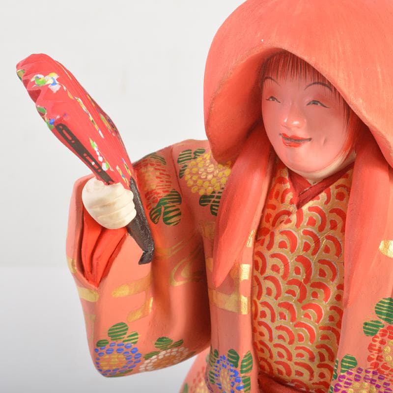 博多人形 日本工芸会正会員 白水英章作 「猩々」 台・立札付 C R6662B