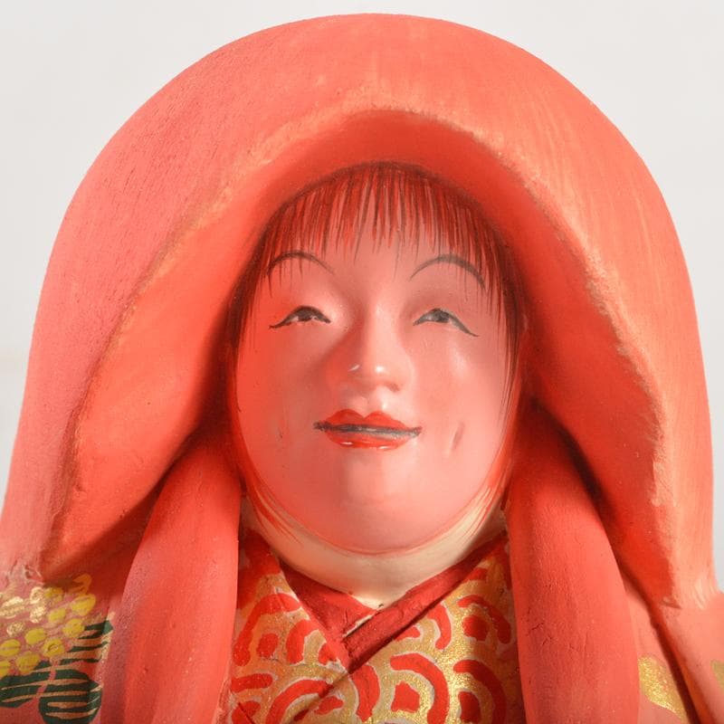 博多人形 日本工芸会正会員 白水英章作 「猩々」 台・立札付 C R6662B