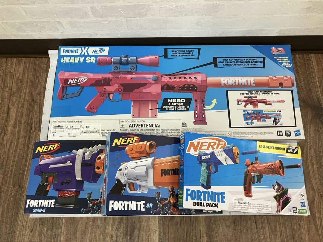 【NERF　FORTNITE】トイガン　未使用品　４点セット 楽天ブックス: ナーフ フォートナイトFortnite DUAL PACK フォート
