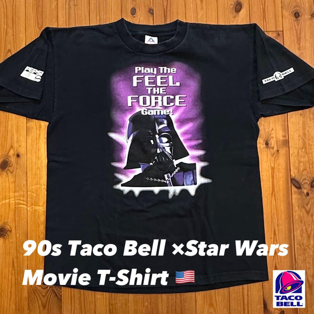 激レア90sスターウォーズダースベーダーTaco BellタコベルコラボTシャツ Vintage 1996 Star Wars Taco Bell Darth Vader Promo T Shirt Medium