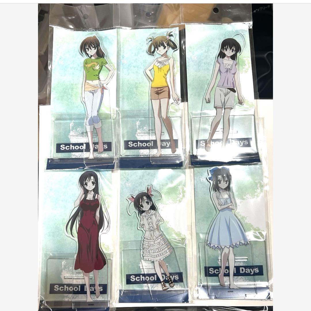 AnimeJapan 限定 スクールデイズ アクリルスタンド コンプリートセット