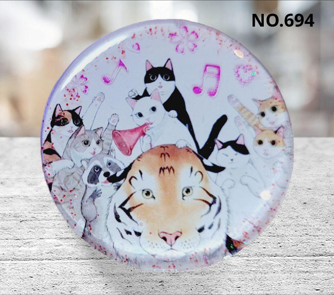 NO.428❤猫 姉妹❤レジンヘアゴム ブローチ