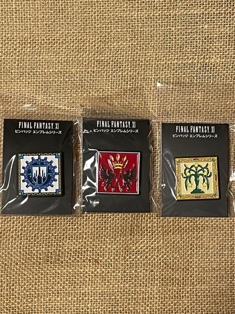 FINALFANTASY XI バストゥーク サンドリア ウィンダス ピンバッジ
