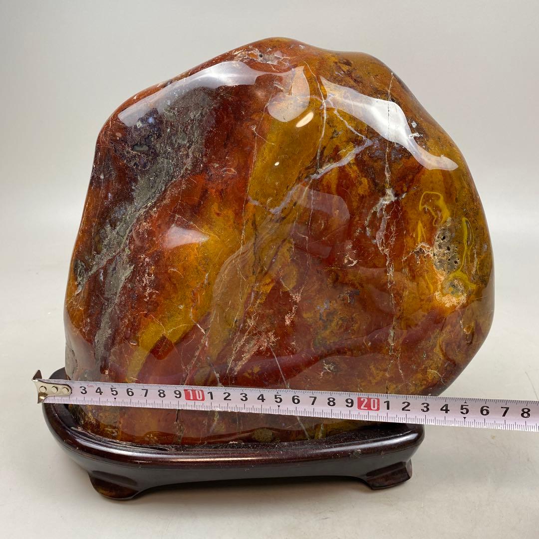 鑑賞石 赤瑪瑙 原石 アゲート 大型 約16.26kg 瑪瑙 メノウ - メルカリ