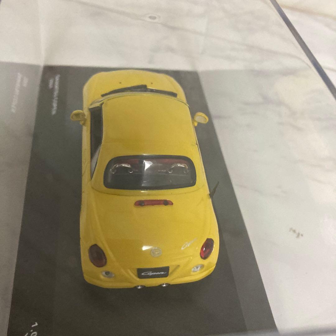 ダイハツ コペン ミニカー イエロー 1/43 - メルカリ
