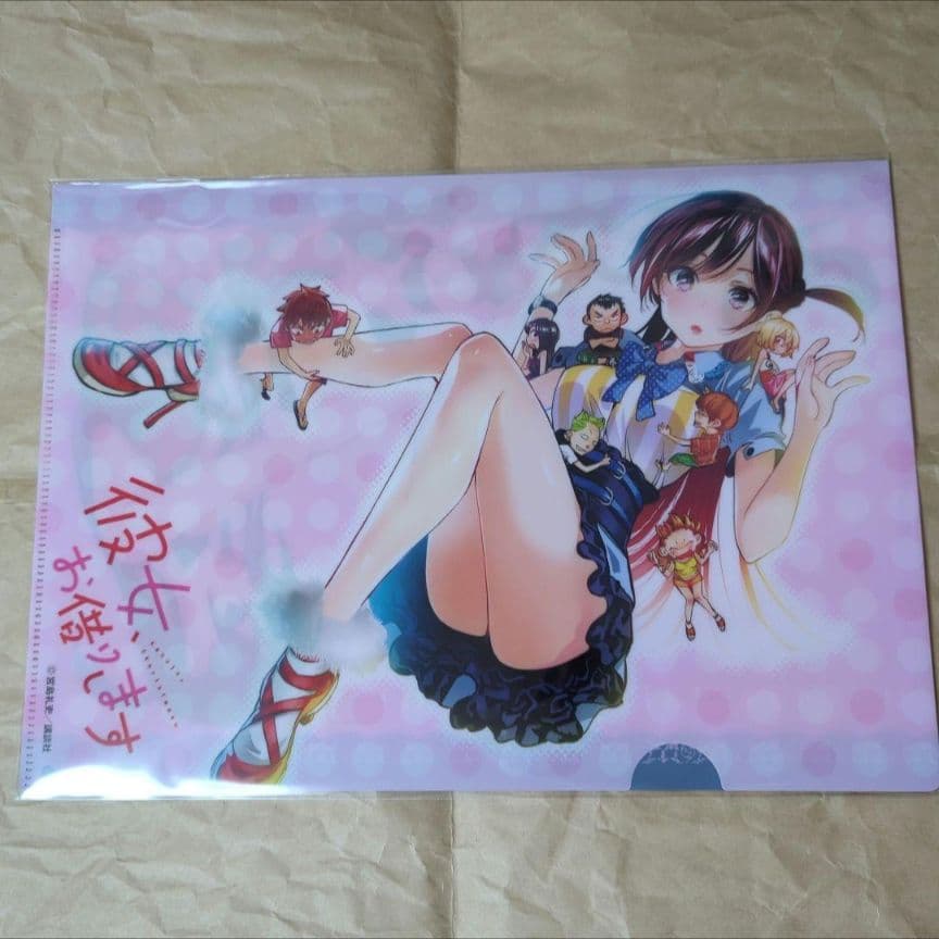 送料無料▷原作絵 当選品A4クリアファイル/彼女お借りします/かのかり