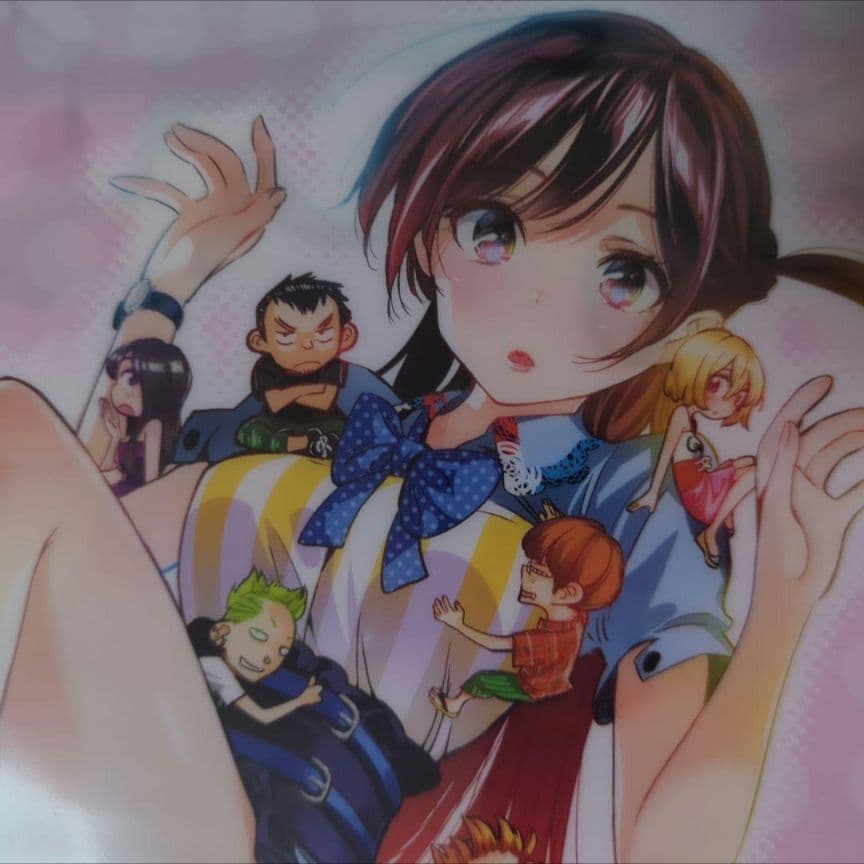送料無料▷原作絵 当選品A4クリアファイル/彼女お借りします/かのかり