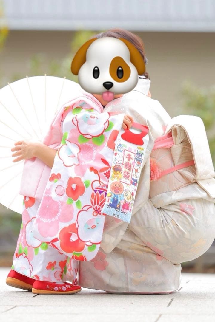 被布セット 京都花ひめ 七五三　３歳 ☆【レンタル】七五三 花ひめ 被布セット レンタル 753 3歳用 はなひめ
