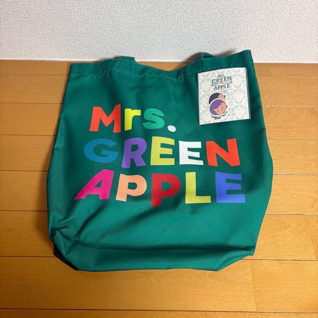 Mrs. GREEN APPLE トートバッグ カバン POPUP ステッカー Mrs. GREEN APPLE トートバッグ POPUPステッカー 最終値下げ - メルカリ