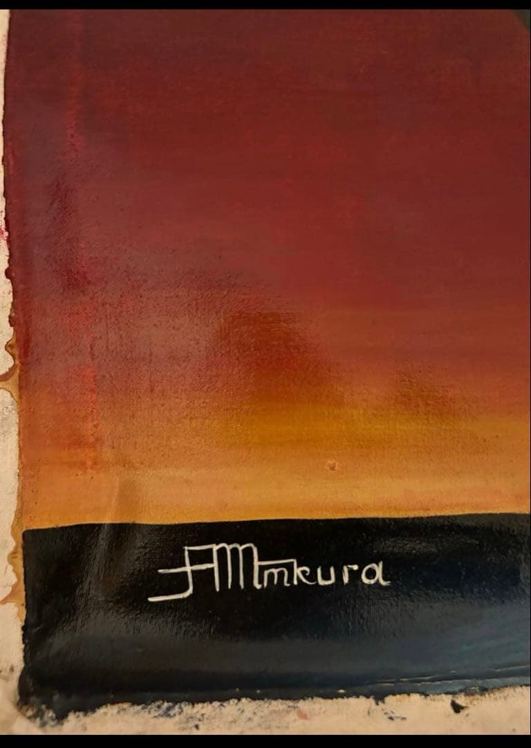 ティンガティンガ】アフリカンアートムクラ作 60×60 絵画 現地購入