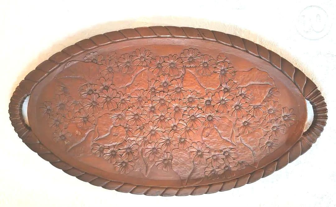 手彫り 木彫り大型オーバルトレイ Warm Nordic からのCarved 木製トレイ オーバル - NordicNest.jp