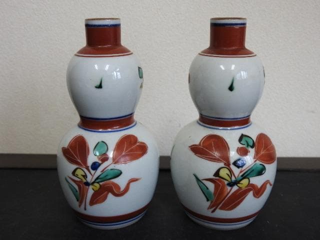 北出塔次郎 色絵酒瓶 共箱 M1508