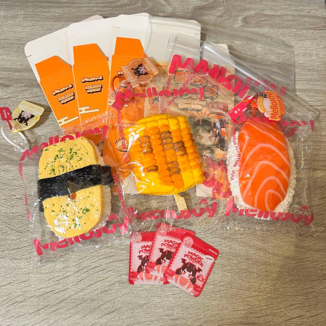 メロジョイ mellojoy スクイーズ お寿司シリーズ まとめ売り - メルカリ