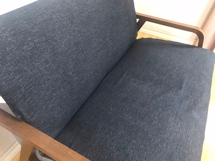 ぶ〜様デニム調ソファカバー 横幅120×長さ180cm ディーン：ブラック 2