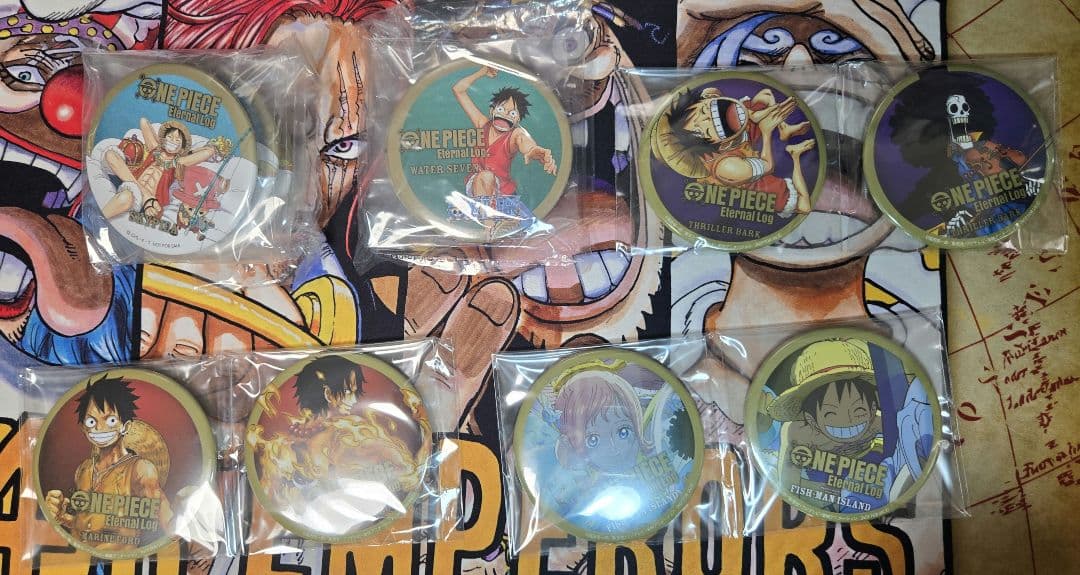 「完全未開封」ONE PIECE Eternal Log 楽天ブックス　購入特典 ワンピース エターナルログ 楽天ブックス購入特典 缶バッジ 新品フル