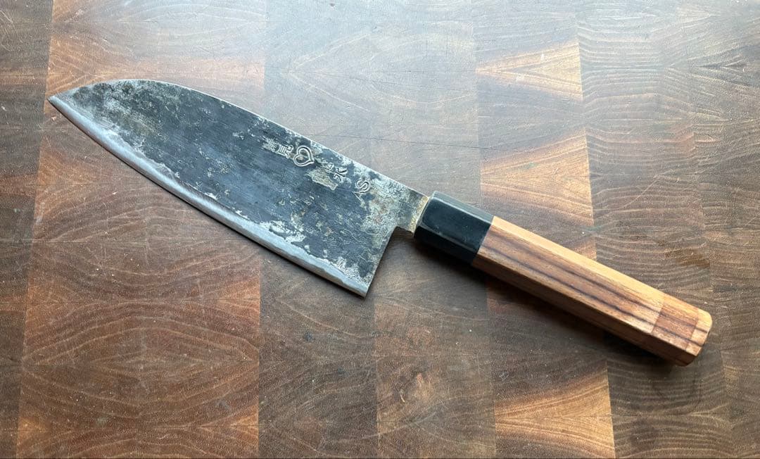 備中打刃物　武田刃物　AS 新見　松水　牛刀　180mm 包丁　青紙スーパー 備中打刃物 武田刃物 AS 新見 松水 牛刀 180mm 包丁 青紙スーパー