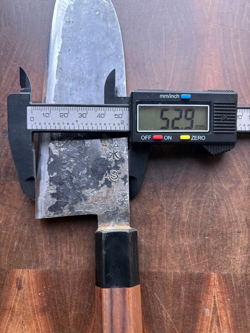 備中打刃物 武田刃物 AS 新見 松水 牛刀 180mm 包丁 青紙スーパー