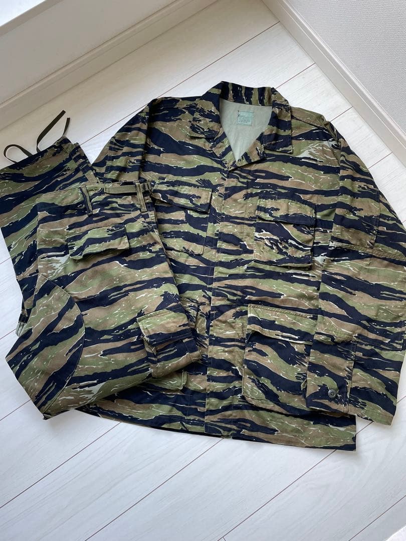 90s 民間 タイガーストライプ セットアップ ビンテージ 復刻 米軍 BDU 90s 民間 タイガーストライプ セットアップ ビンテージ 復刻 米軍 BDU