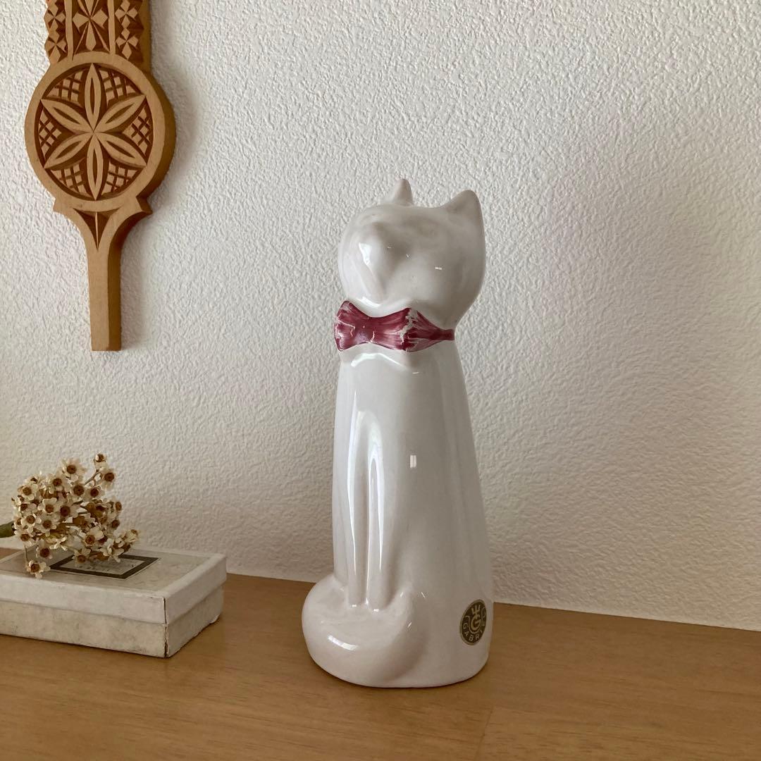 北欧ヴィンテージ 希少 ガブリエル Gabriel おすわり猫さんの陶製オブジェ