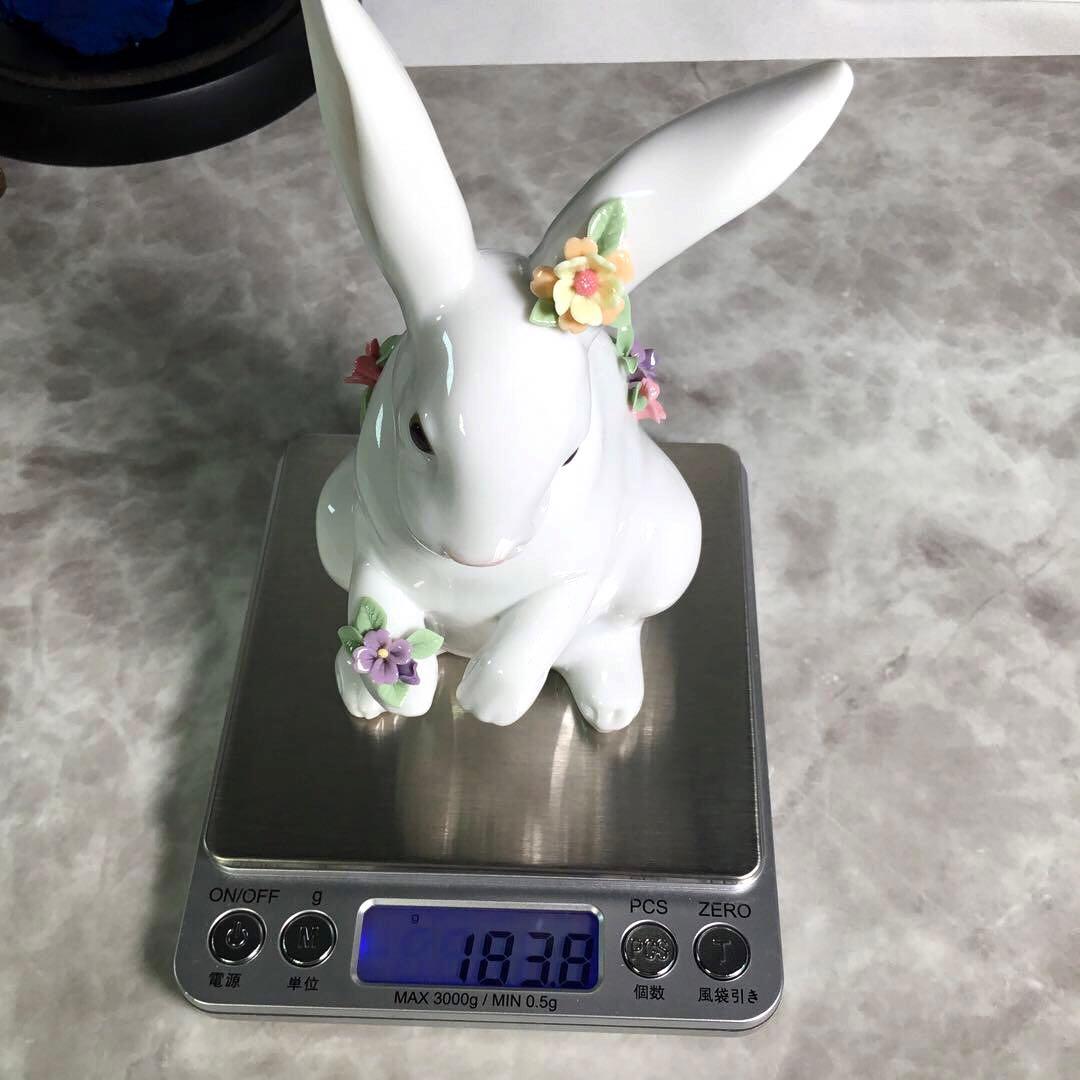 リヤドロ LLADRO 花飾りの白うさぎ フラワー ラビット ROEN joy - メルカリ