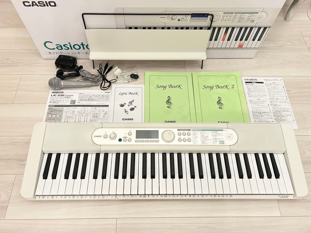 中古　CASIO LK-530 光ナビゲーション23年製 CASIO カシオ LK-530 Casiotone 光ナビゲーションキーボード 61鍵盤