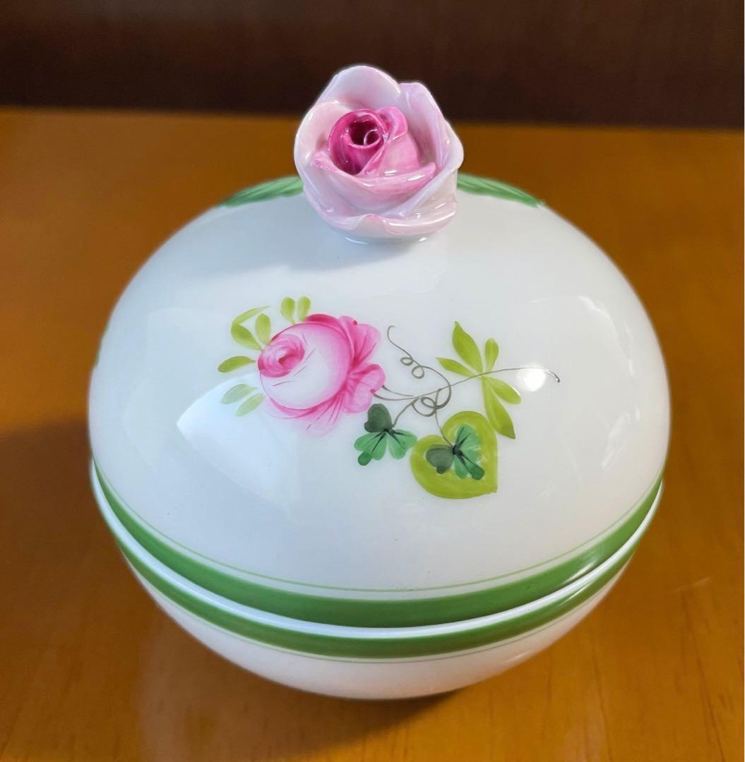 新品未使用 ヘレンド ウィーンの薔薇 マルボンボン ボンボニエール