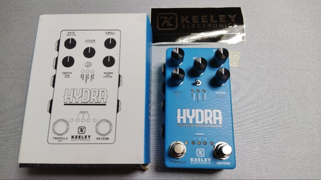 ギター KEELEY HYDRA HYDRA Stereo Reverb & Tremolo - Keeley Electronics Guitar Effects