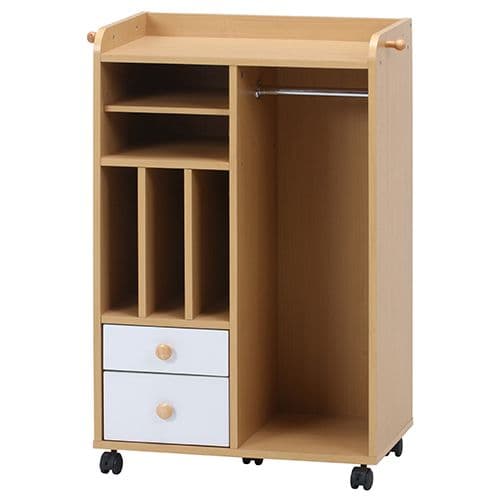 《新品・送料無料》NORM ストレージラック ハンガー付き WH×NA