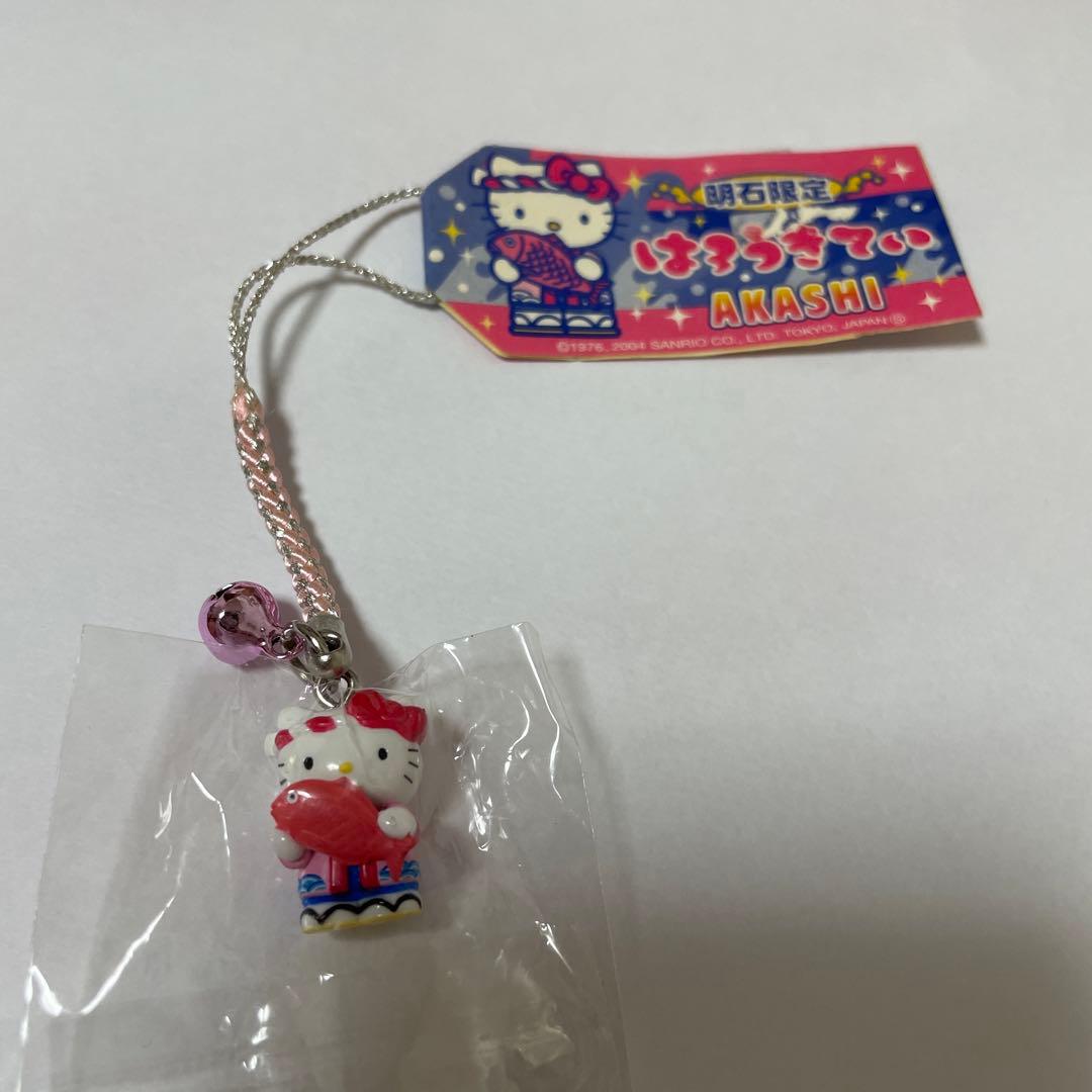 ご当地ハローキティ ストラップ 根付け 明石限定 - メルカリ