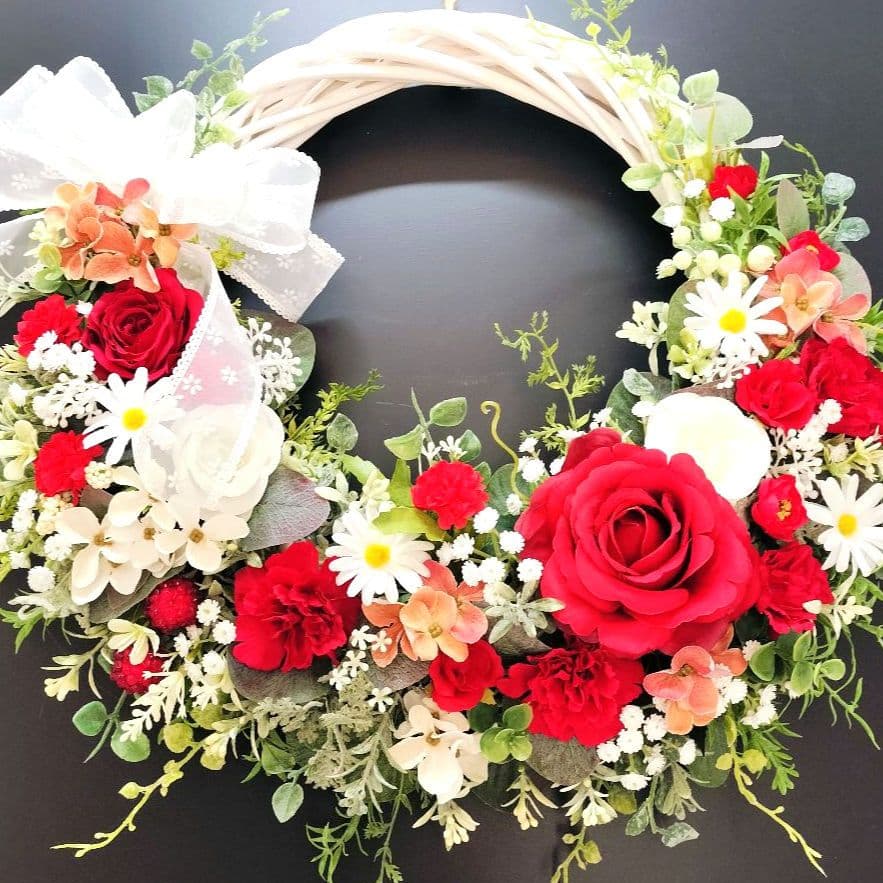 商品名【心愛】ゆきこ様専用♥真っ赤な薔薇とカーネーションのフラワー