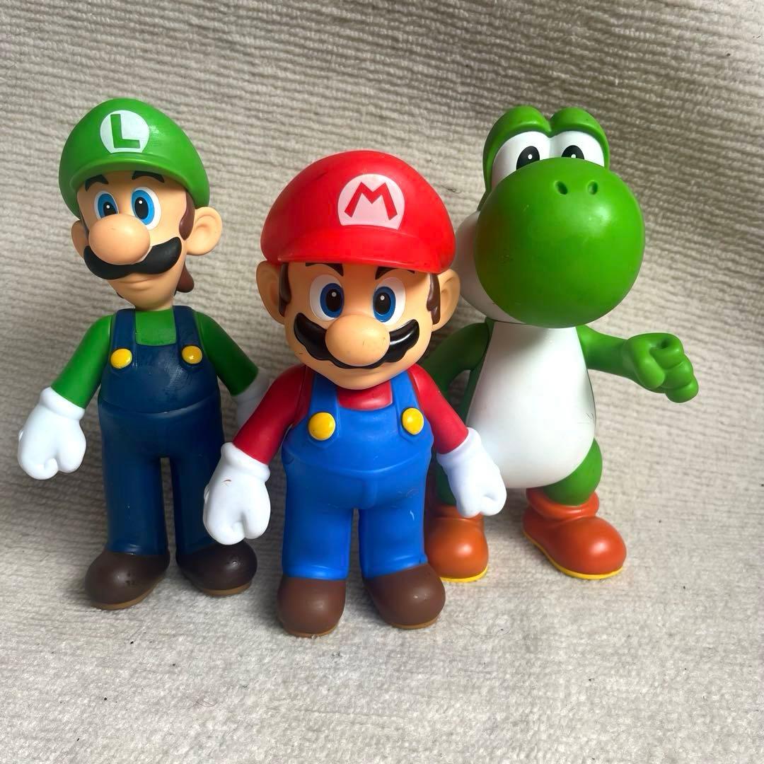 スーパーマリオ DXソフビフィギア3体セット マリオ ルイージ ヨッシー